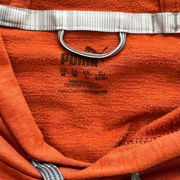 Vibrant Puma Men's Burnt Orange Colored Hoodie - Picture 2 of 8